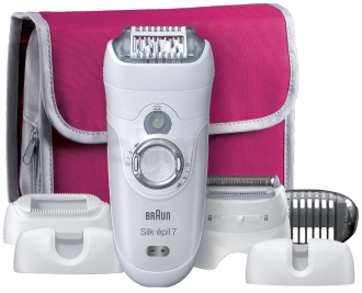 Epilátor na nohy Epilátor Braun Silk s růžovou taštičkou